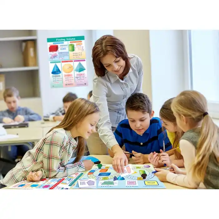 NewPath Learning Geometry and Measurement Learning Center Game, Grade 3 to 5 Direct From Factory